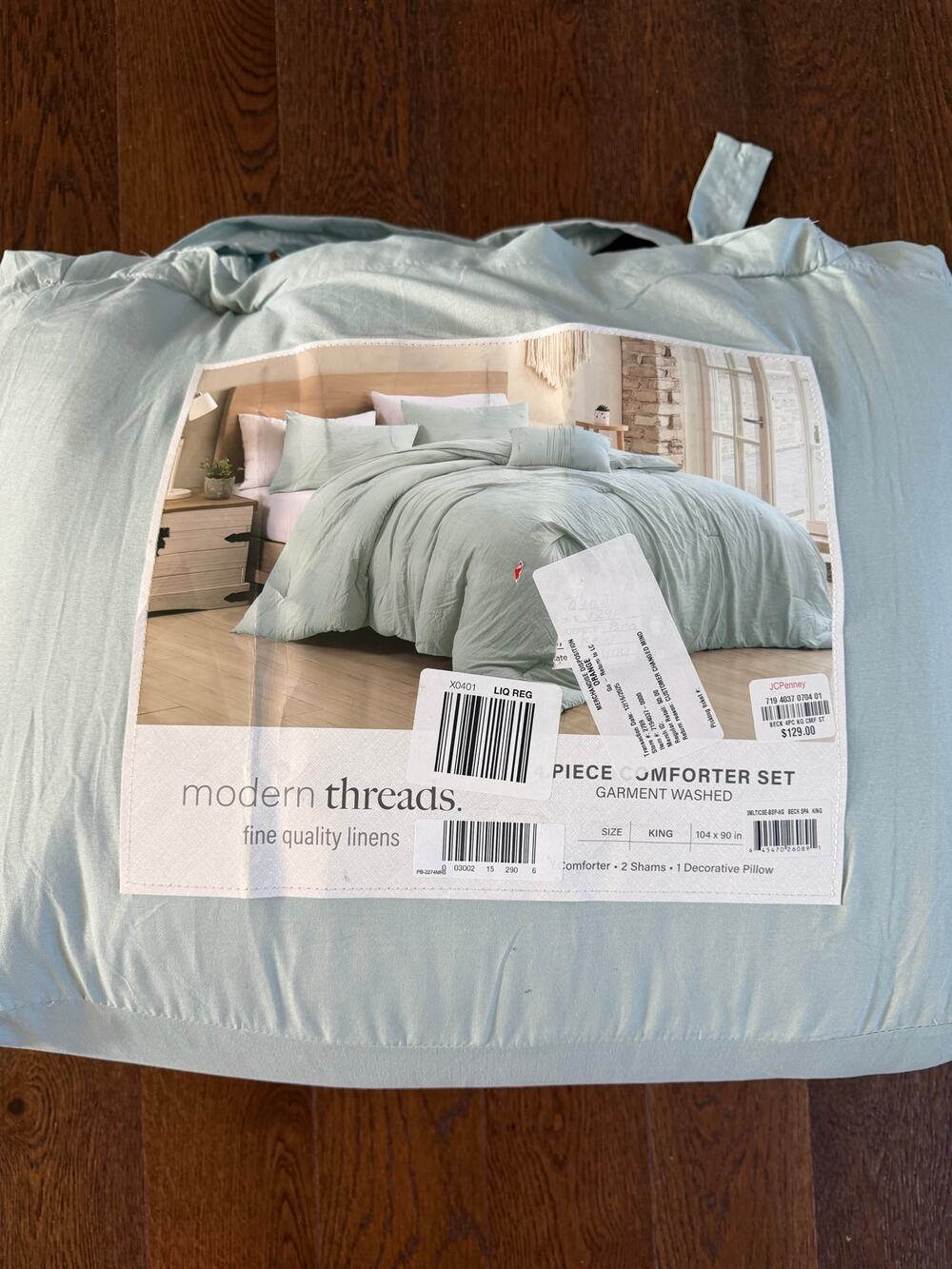 NEW! Modern Threads 4pc Comforter Set King